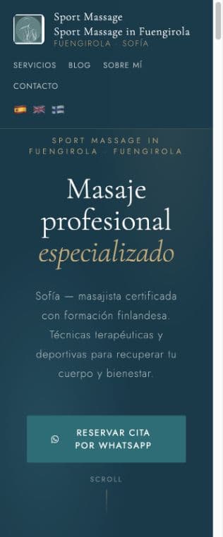 Masaje deportivo en Fuengirola